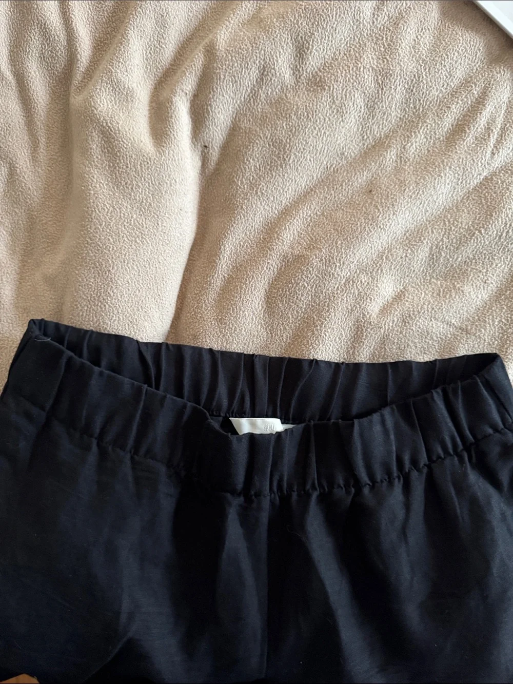 NWOT HM Ankle-Length Linen-Blend Pants